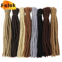 afro dreadlocks crochet hair extensions handmade crochet braids ombre brown synthetic crochet braiding hair for black women 10