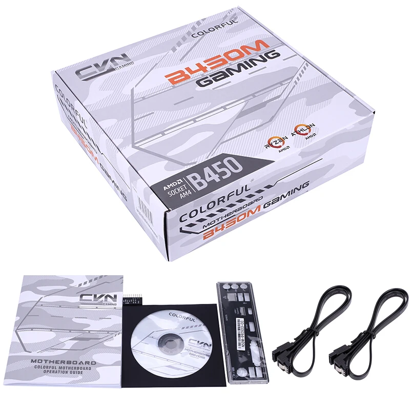 

Colorful CVN B450M GAMING & AMD CPU Ryzen 5 3400G & Kingston DDR4 8GB*2 Combination Kit M.2 USB3.0 Socket AM4 M-ATX/5900X/5800X