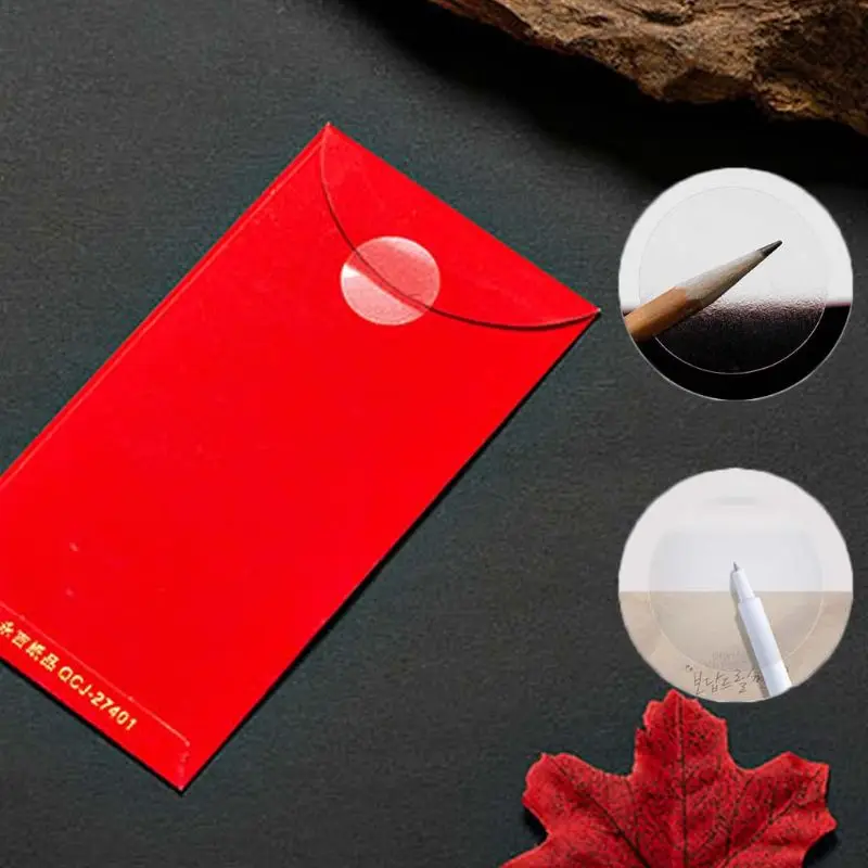 1 рулон (500 шт.) набора круглых прозрачных ленточек печать наклеек конверты