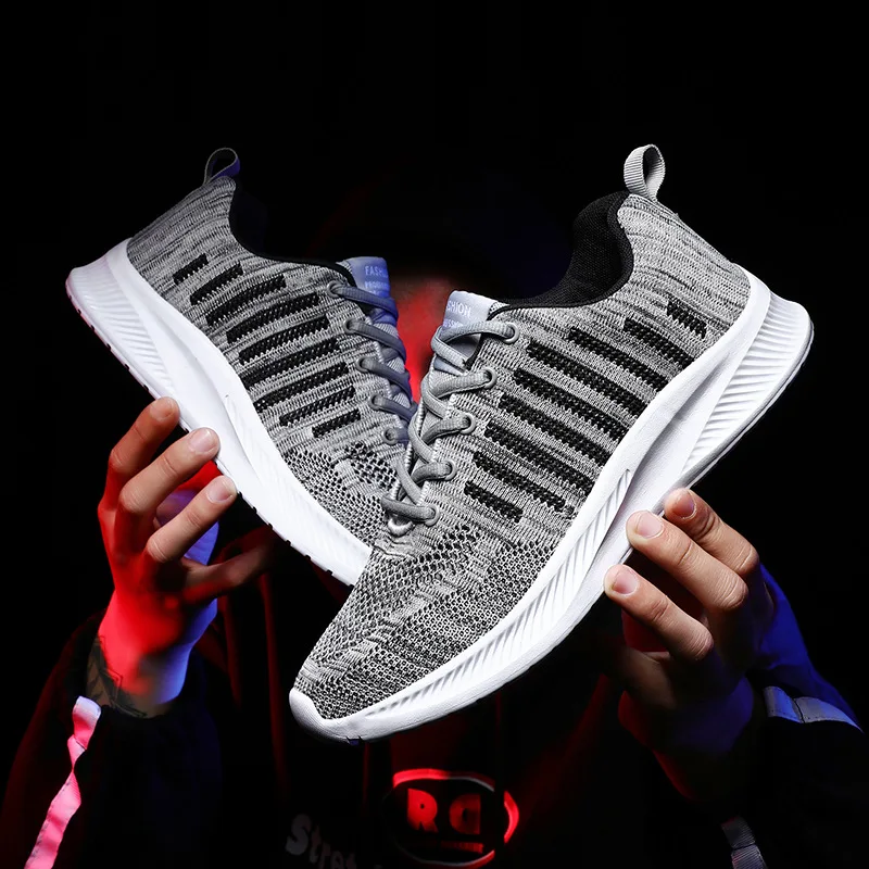 

Hot Sale Light Running Shoes Comfortable Casual Men's Sneaker Breathable Non-slip Wear-resistant Outdoor Walking Men Sport Shoes