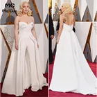 Женское вечернее платье со шлейфом, длинное атласное платье с красной ковровой дорожкой, на заказ