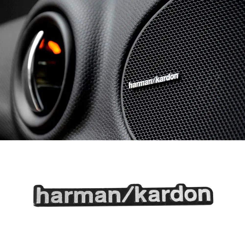 4 шт. 3D Алюминиевый логотип harman/kardon Hi Fi автомобильный динамик аудио значок эмблема