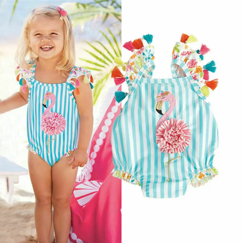 

Baby Girl Summer Swimming Costume Girls Kids Swimsuit Cartoon Bathing Suit Print Children Swimwear Bikini Tankini 6M-5T
