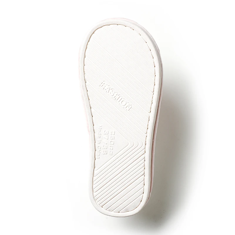 Женские хлопковые тапочки разных цветов домашние с милыми помпонами теплые в