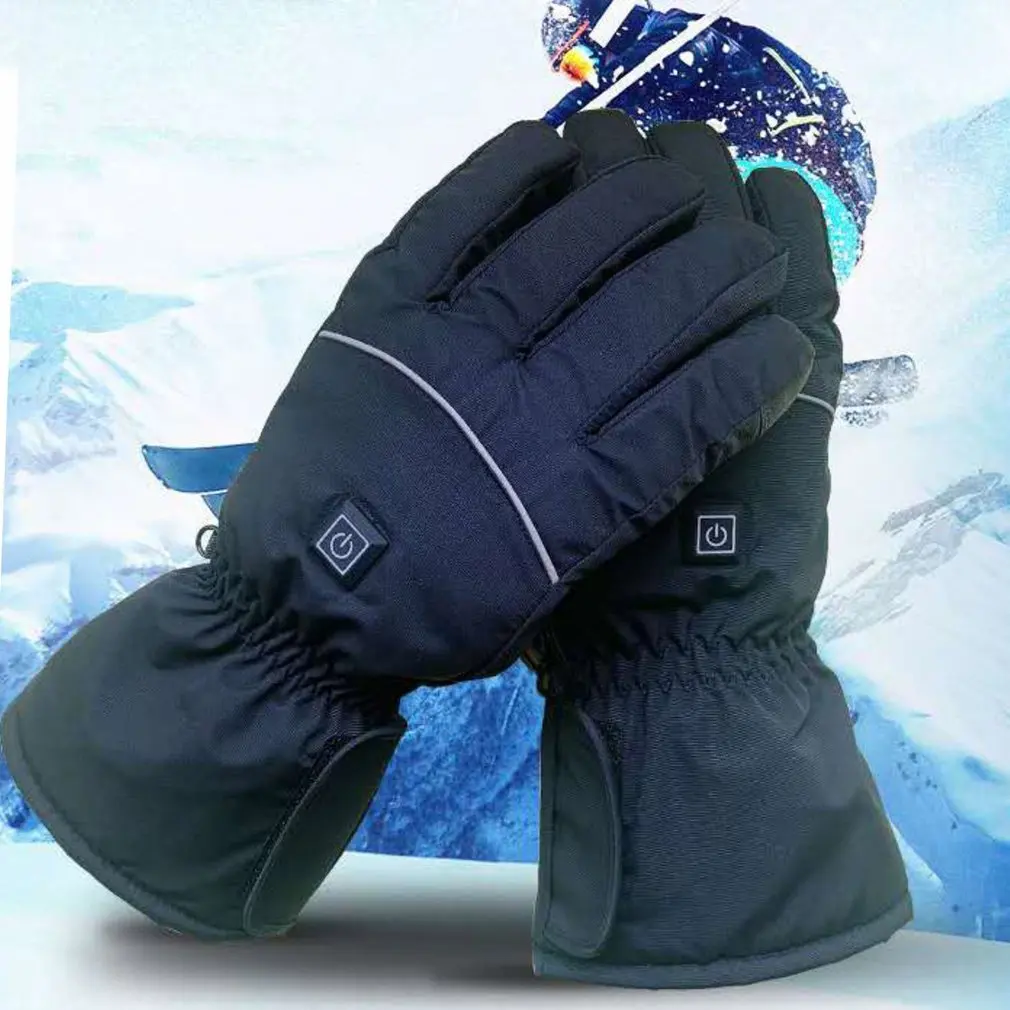 

Winter Warm Rechargeable Electric Battery Heated Gloves Temperature Adjustment for Motorcycle Driving Skiing Hiking Outdoor