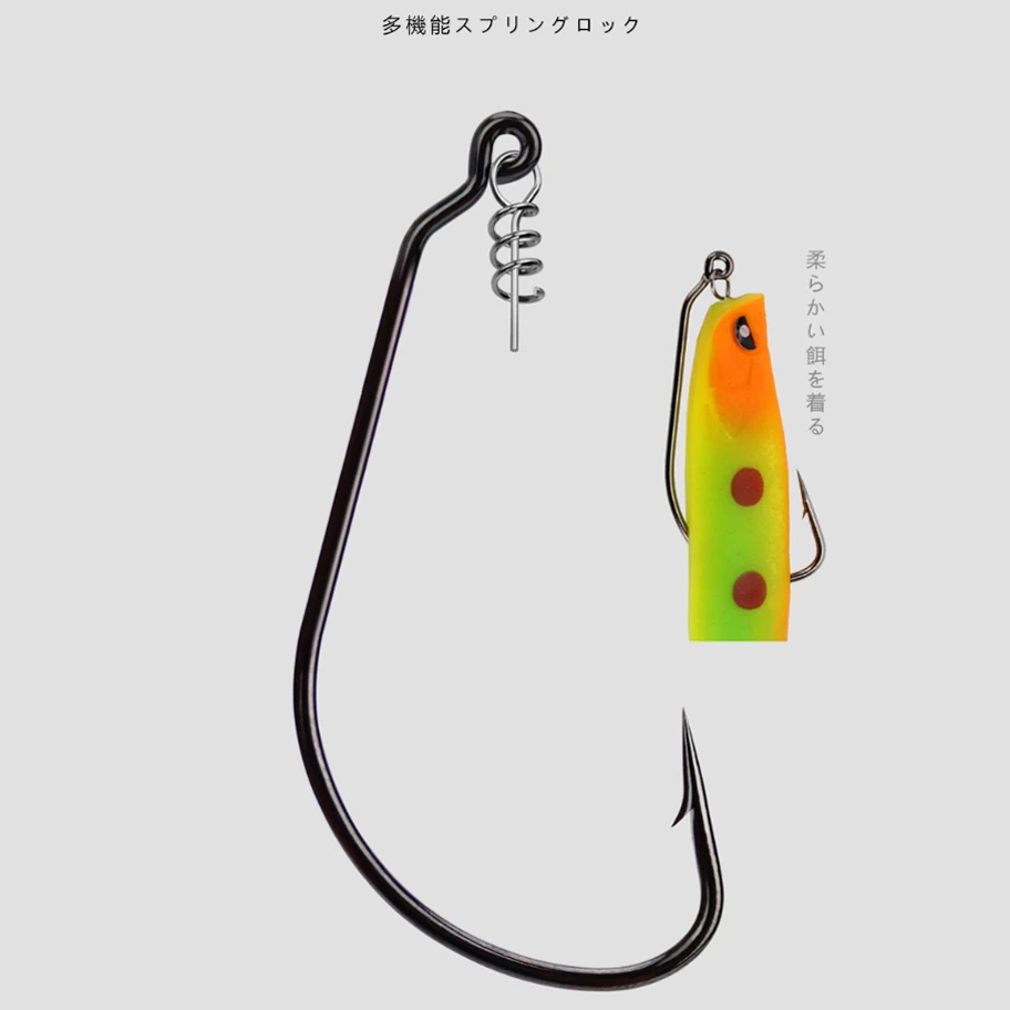 50 шт. рыболовный крючок с пружинным замком соединительные рыболовные крючки