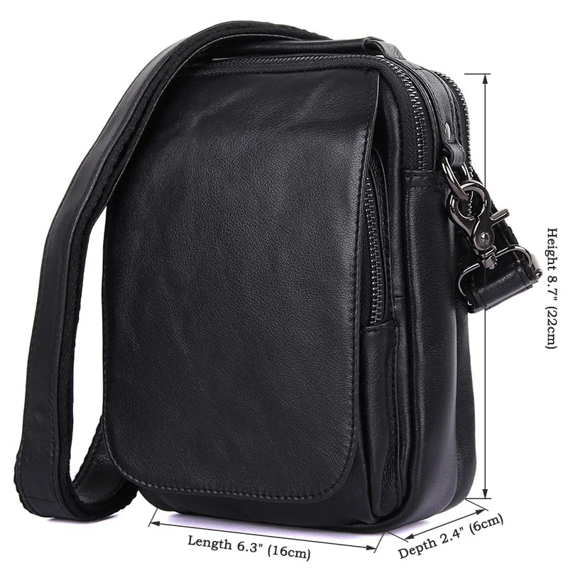 GUBINTU винтажная черная/шоколадная сумка мессенджер для мужчин из натуральной кожи