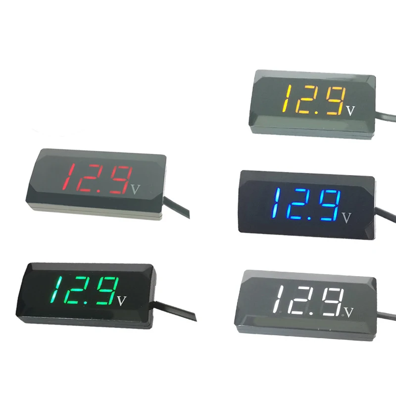 150 в светодиодный цифровой дисплей Вольтметр для автомобиля мотоцикла Запчасти