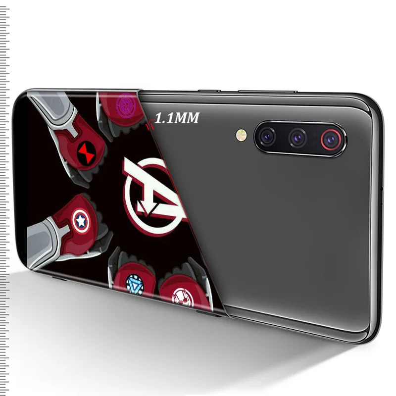 

Marvel Avengers A Logo For Xiaomi Mi Note 11i 11 10T 10i 10 Ultra 9T 9 SE 8 Lite Pro 5G Soft TPU Silicone Black Cover Phone Case