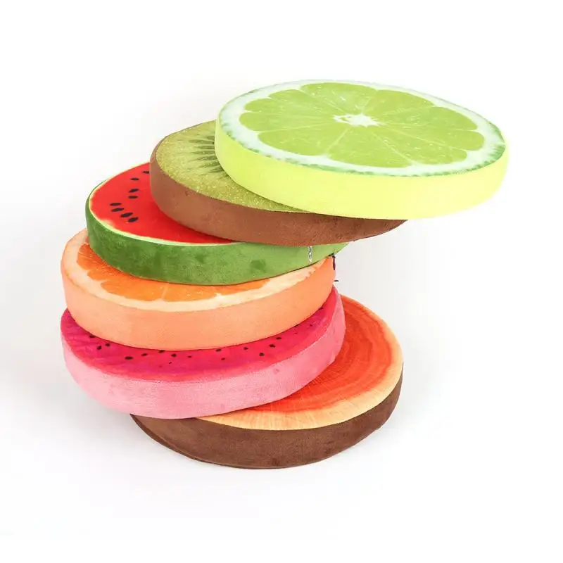 

32cm Design 3D Fruit Style PP Cotton Office Chair Back Cushion Sofa Throw Pillow Trending Fashion New Year Decoration Pillows
