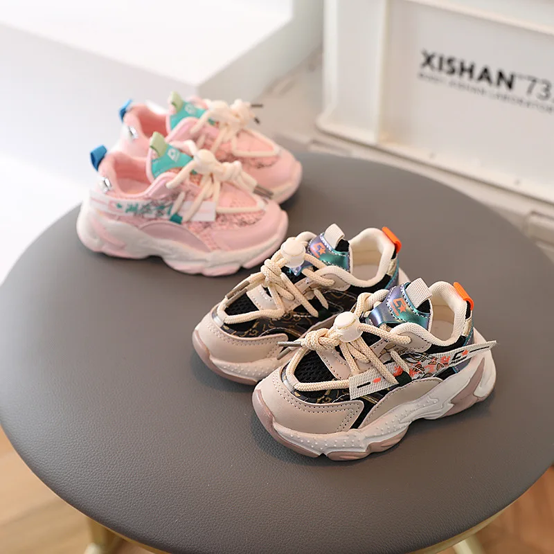 2022 Spring Baby Shoes Infant Toddler Comfortable Soft First Walker Breathable Non-slip Sneakers