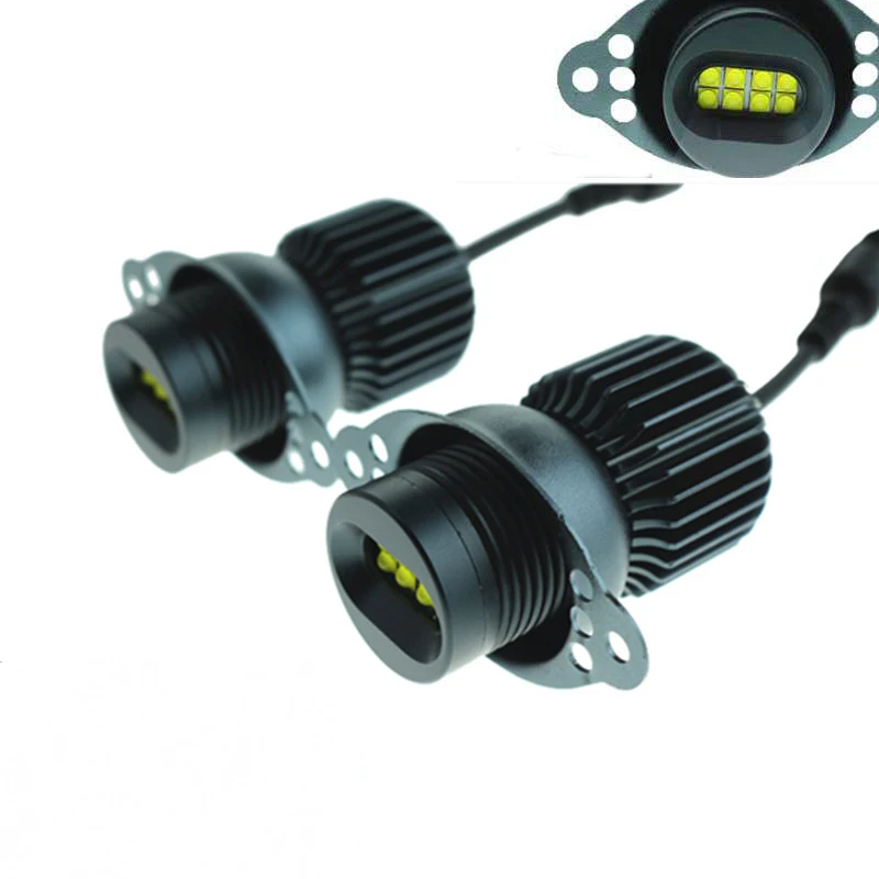 

2pcs/set 80W 40W LED Angel Eyes Marker Canbus For BMW E90 E91 328i 335i 2009-2011 LCI Non Xenon Headlight 6000K White