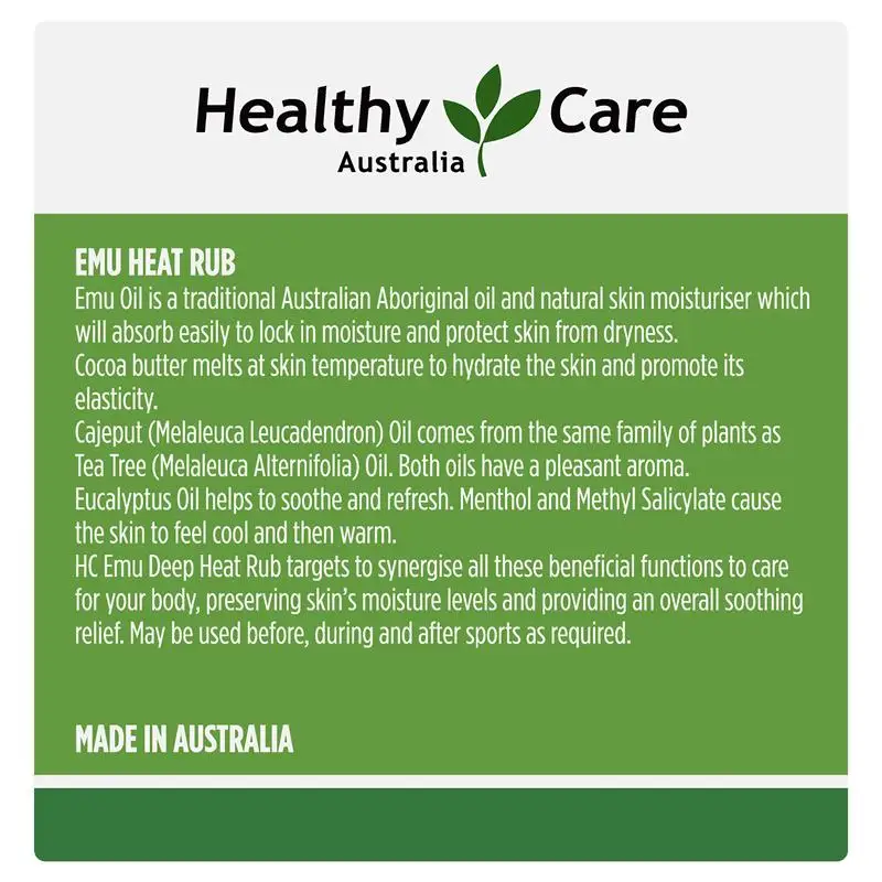 Австралийский уход за здоровьем масло ЭВМ эвкалипта тепловой гель для артрита