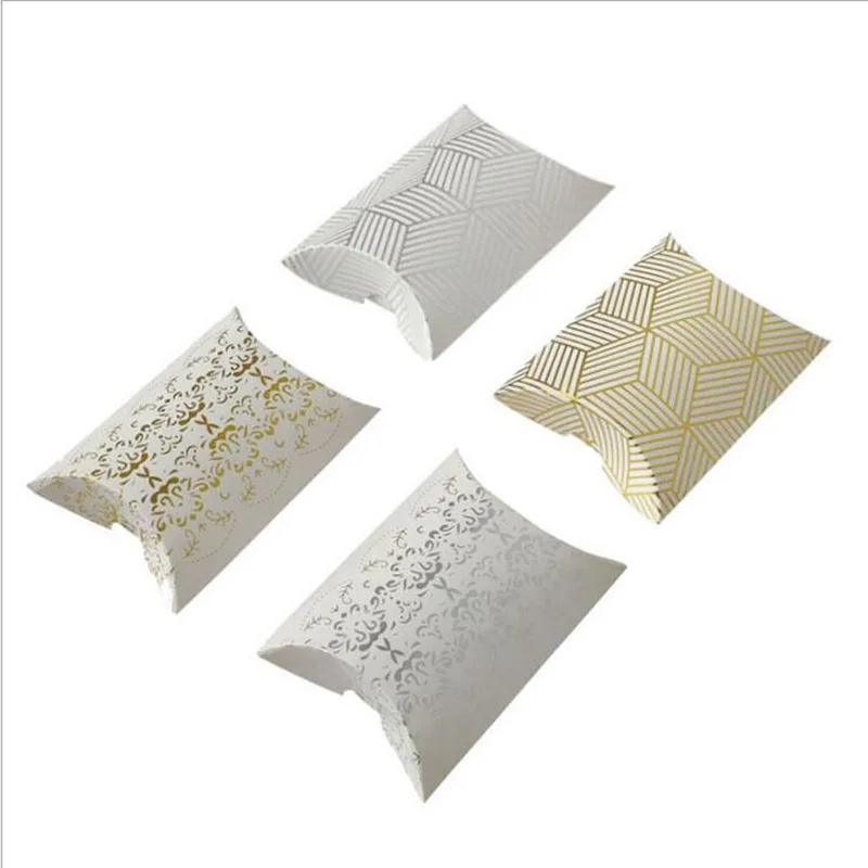 Бумажные подарочные коробки для конфет в форме подушки 50 шт.|Подарочные сумки и