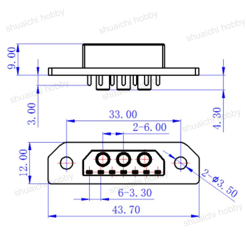 

4PCS Amass 20A Power Plug ICM150S17S Gold-plated Female Bullet Connector DIY for RC Aircraft Drone Battery Connecting Parts
