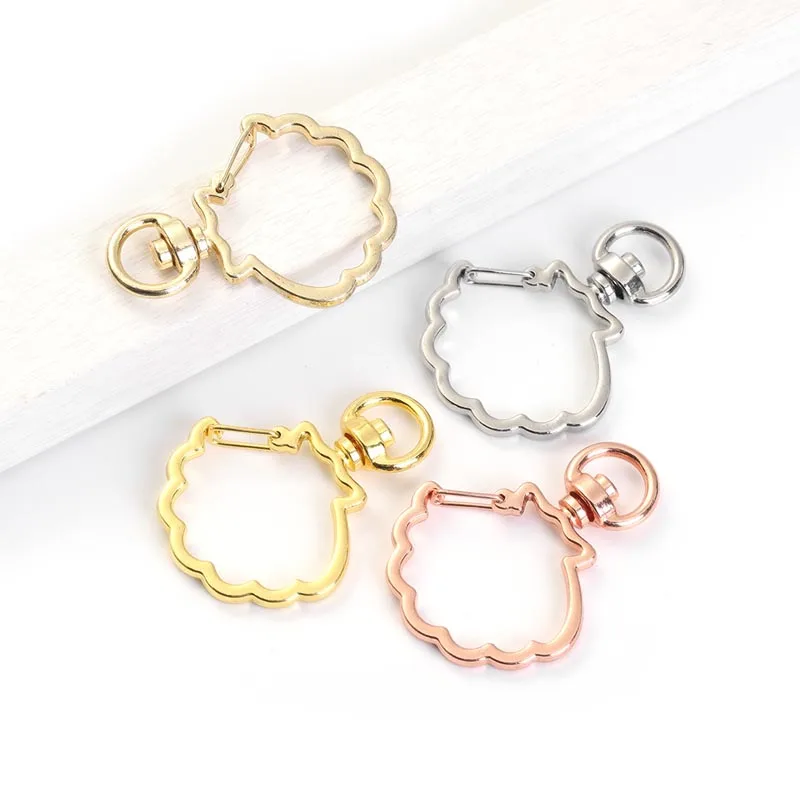 5 шт. металлический корпус Пряжка акриловая подвесная для собак пятно plum