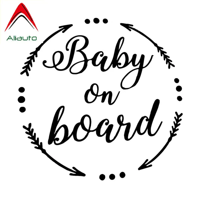 

Aliauto Warning Reflective Decals baby on Board Baby In The Car Stickers Vinyl Automobile Motorcycles Decoration PVC,15cm*15cm