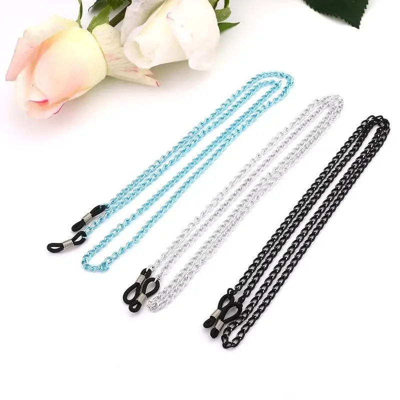 Металлическая цепочка для очков держатель с регулируемыми концами фиксирующий