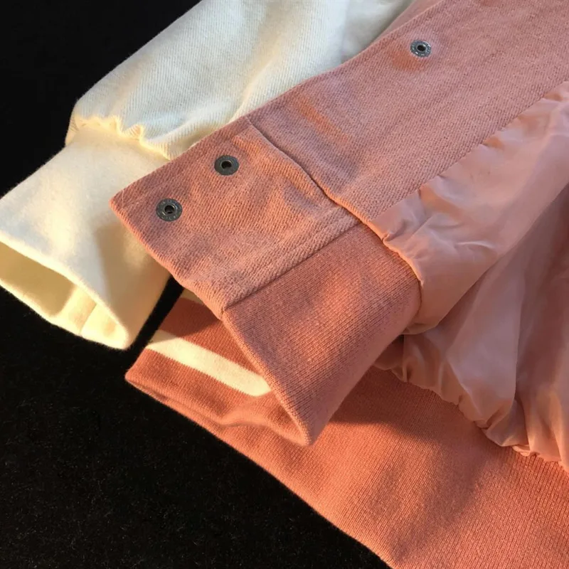 Синий Бомбер базовая осенняя куртка женская и мужская одежда Harajuku размера плюс