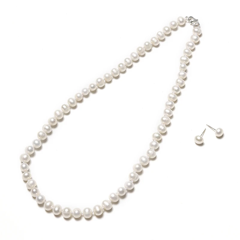 100% натуральный ювелирные изделия из жемчуга белого/розовый/фиолетовый 925