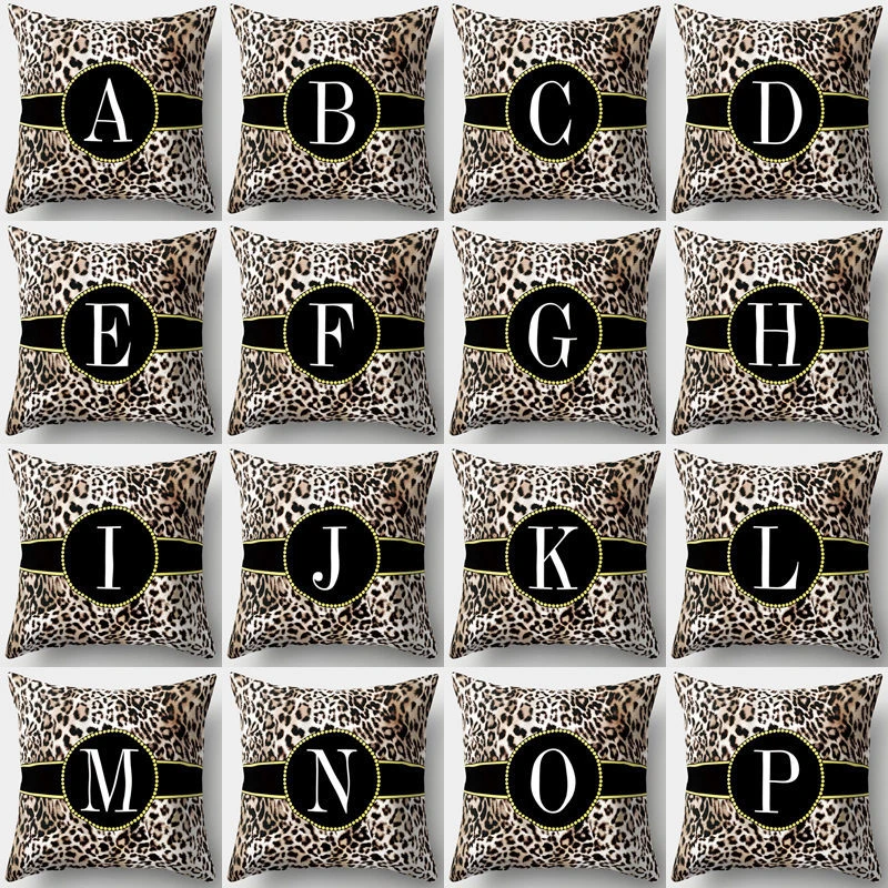 Леопардовый узор декоративная наволочка для подушки из полиэстера 45*45