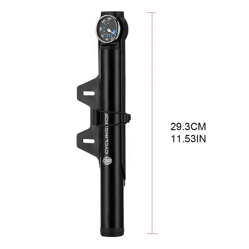 

Universal US/French Specification Electric Bike Pump with Dial Portable Reliable Compact Bicycle Air Pump for Road Bike