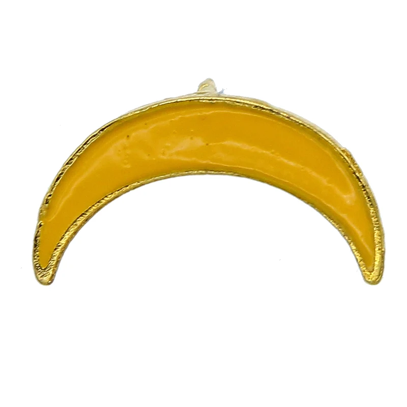 Мультяшный Лунная булавка полумесяц брошь Оранжевая Кровь Луна панк