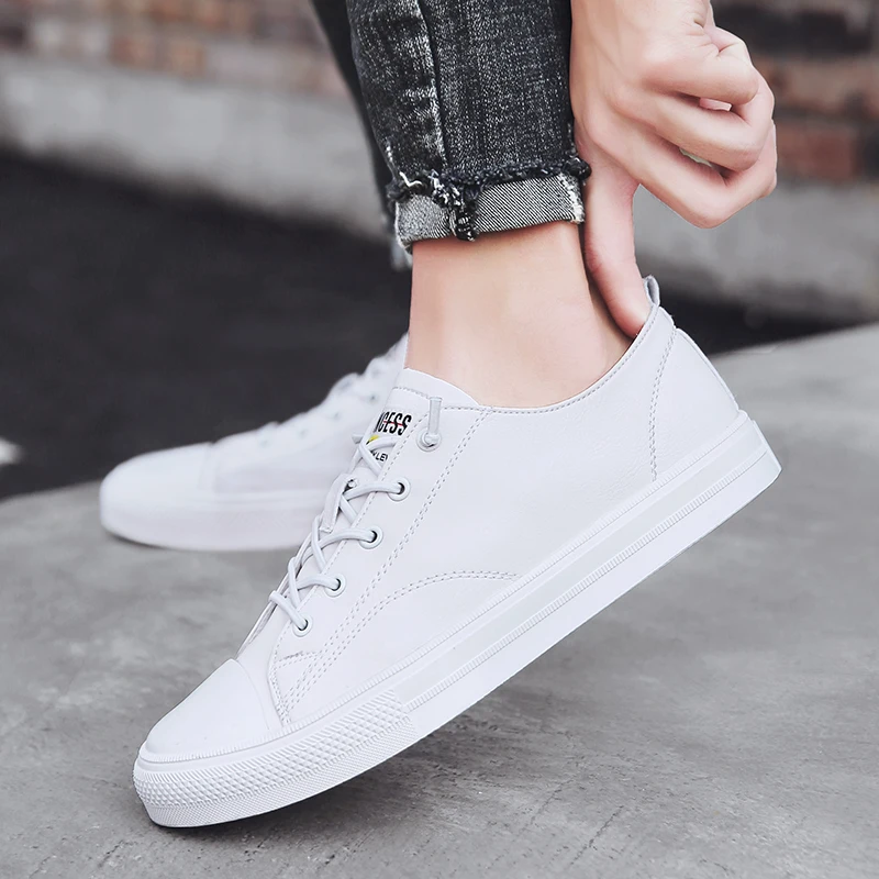 Лоферы мужские из натуральной кожи дышащие мягкие без застежки повседневная