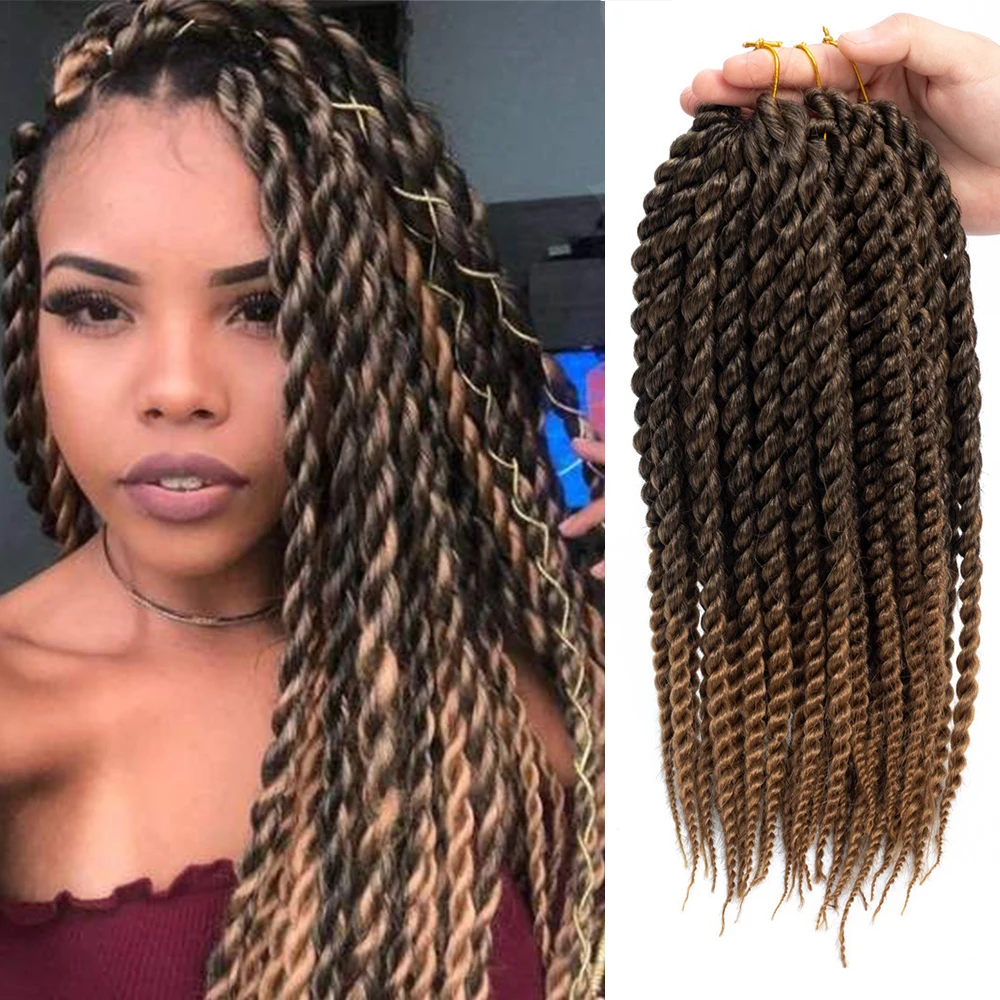 Natifah Сенегальский твист крючком Mambo волосы синтетические кроше для наращивания 12