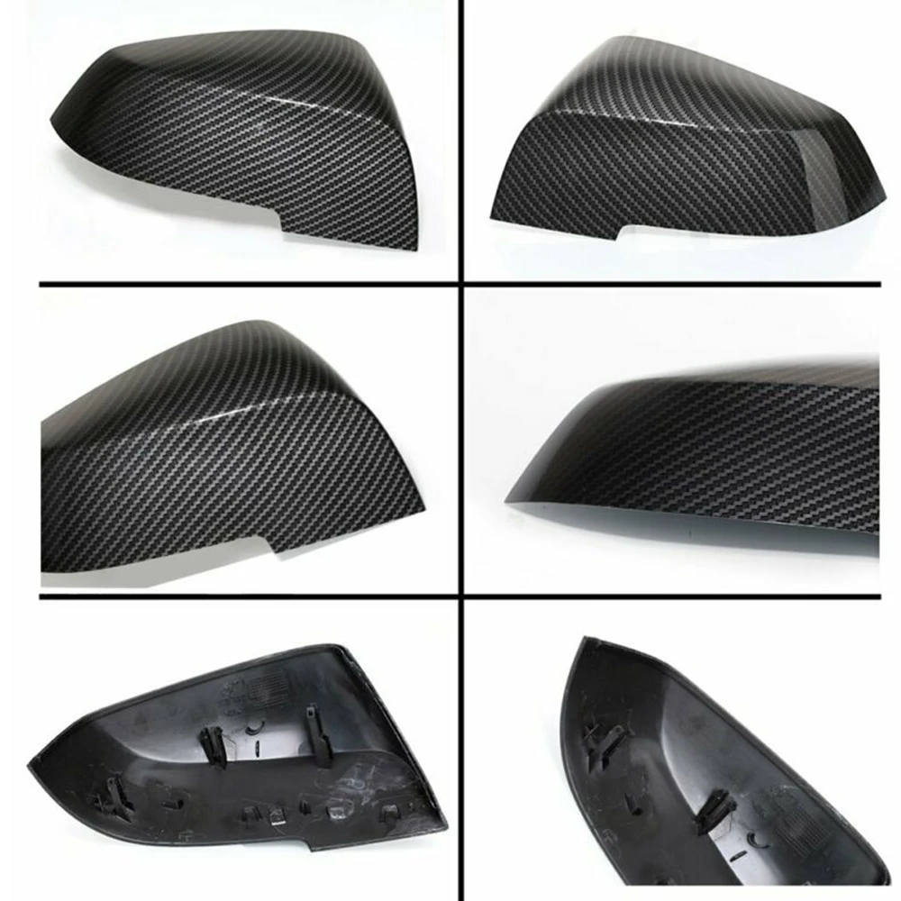 Чехол для автомобильного зеркала заднего вида forcar 2 шт. стильный черный чехол из