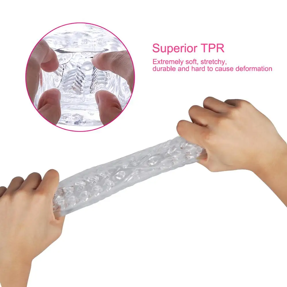 Прозрачный Мужской мастурбатор 6-ступенчатый тренажер для пениса интимные
