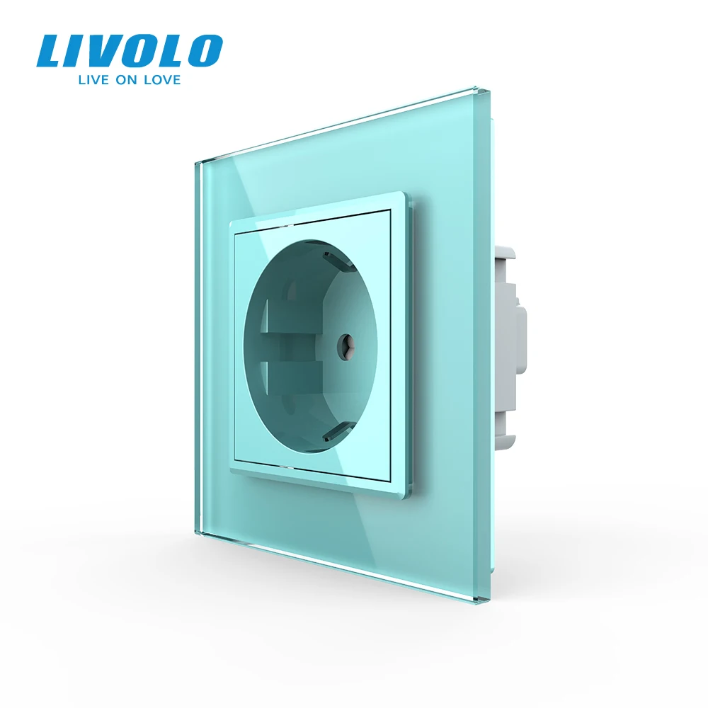 Розетка Livolo розетка настенная из хрустального стекла 16 А стандарт ЕС|Аксессуары