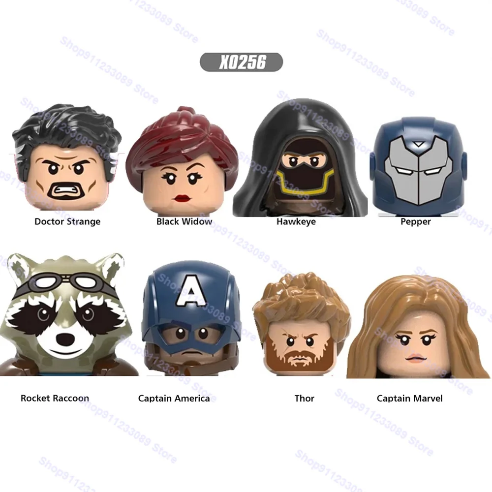 8 шт./лот Конструктор &quotДоктор странная Черная Вдова Hawkeye Тор перец&quot куклы