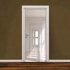 Самоклеящиеся водонепроницаемые Наклейка на стену дверь обои из ПВХ, современные 3D объемные креативные наклейки сделай сам для двери, домашний декор, гостиной