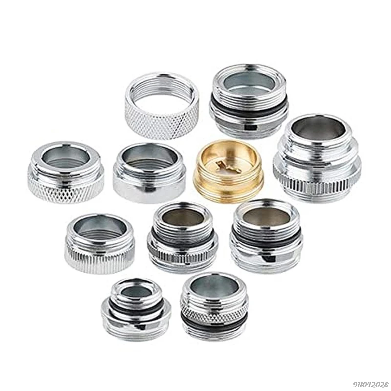 

11PCS Faucet Adapter Kit Brass Aerator Adapter Male Female Kitchen Sink Faucet Adapter to Garden Hose Water Filter Kit Wholesale