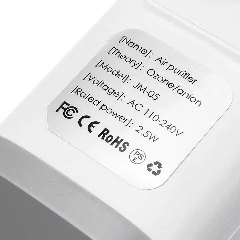 Очиститель воздуха генератор озона ионизатор фильтр для очистки домашнего
