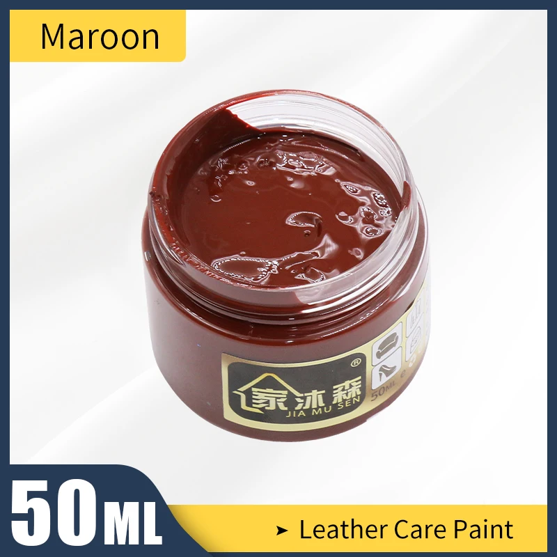 Leather Care Paint Maroon Holes Scratch Cracks Rips Repair for Bag Sofa Shoes Clothes Leathe | Дом и сад