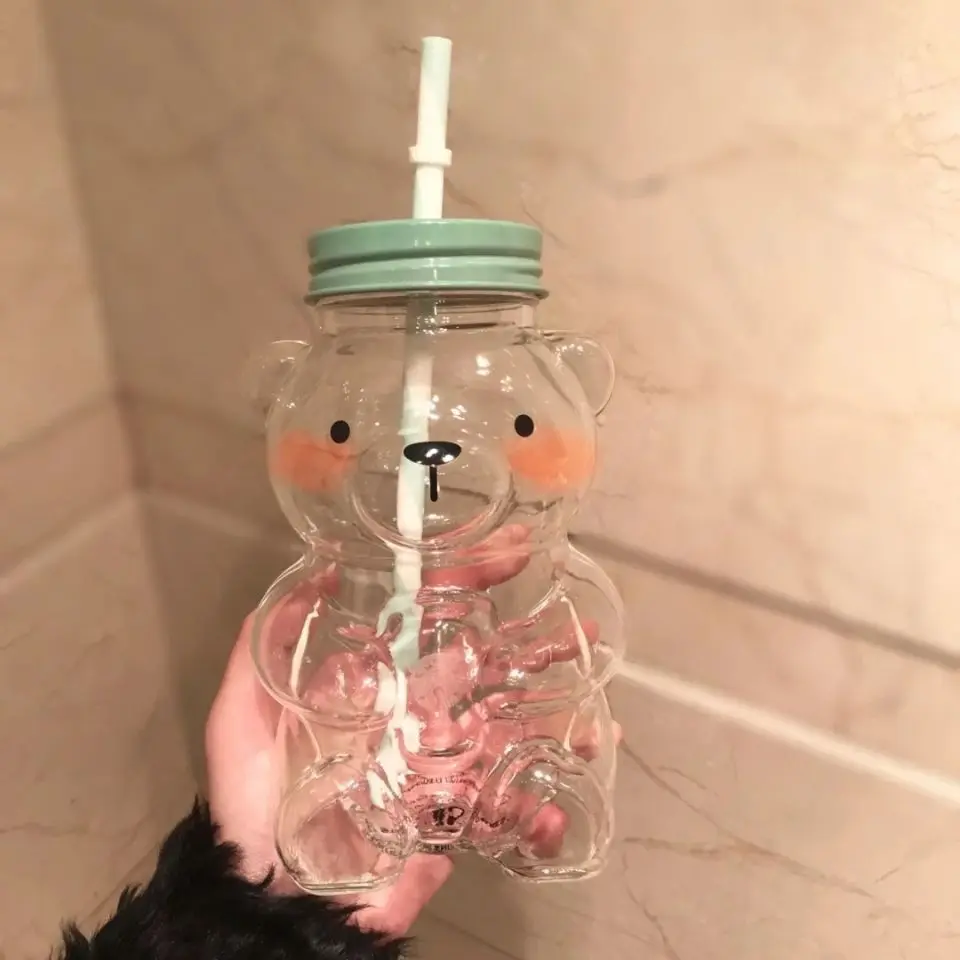Пластиковая чашка для воды с мультяшным рисунком милая детская Подарочная