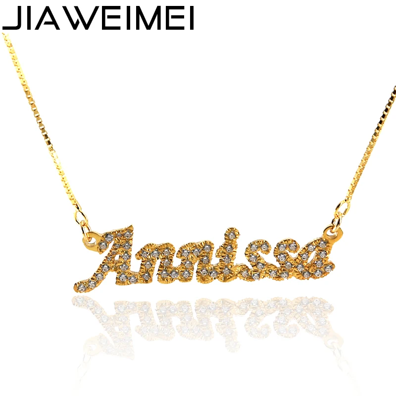 Заказное позолоченное Стерлинговое Серебро 925 ювелирные изделия ожерелье