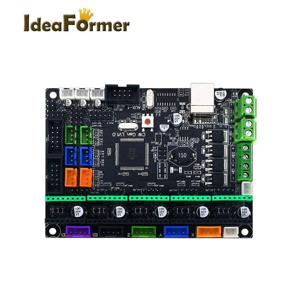 Материнская плата MKS Gen L V1.0 или+ 4 шт. A4988/DRV8825/TMC2130 V1.1/TMC2130 V1.2 SPI/TMC2208 V1.2 драйвер для Reprap Ramps 1,4 SKR V1.3