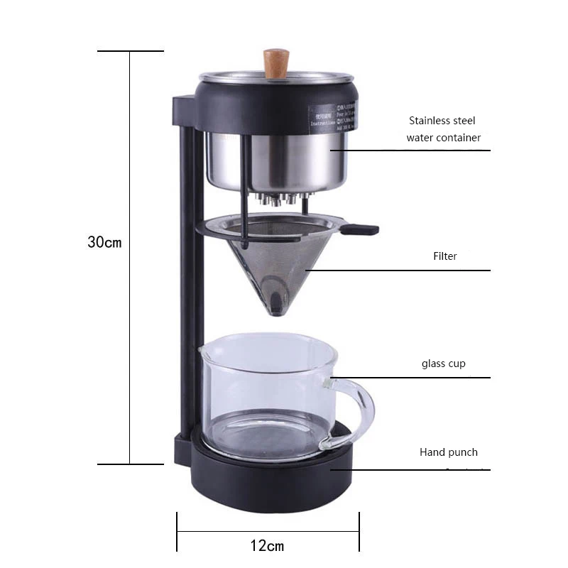 Ручная кофемашина из нержавеющей стали Imellow кофейник с капельницей и