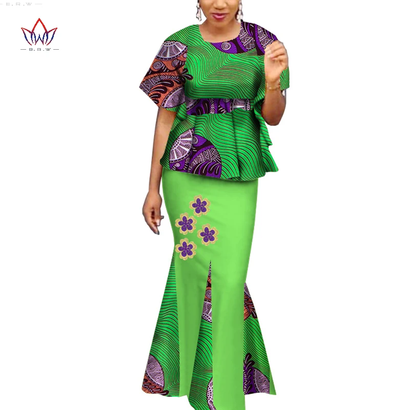 Традиционная африканская одежда базин богатые платья с головным платком