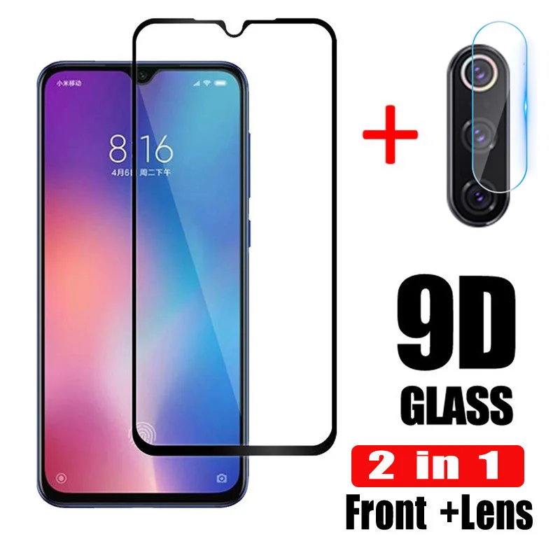 Защитное стекло Закаленное 2 в 1для Xiaomi Mi9/SE|Защитные стёкла и плёнки для