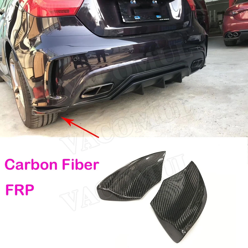 

For A Class Carbon Fiber Rear Bumper Lip Splitters Spoiler for Mercedes W176 A180 A200 A250 AMG A45 13-18 Lip Trim Canard Aprons