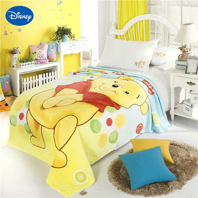 Disney мультфильм Винни мягкие фланелевые вязаные одеяла для детей на кровать диван