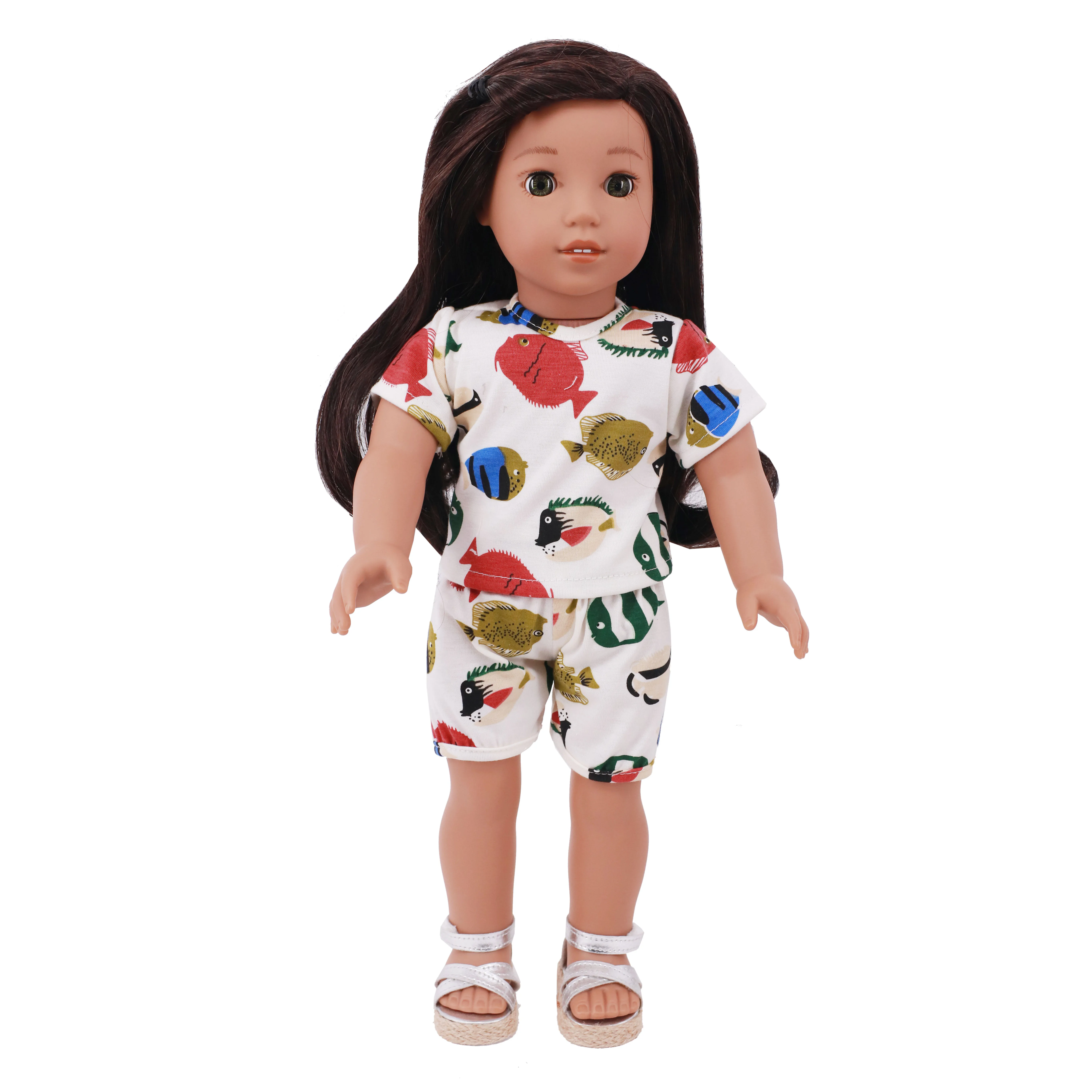 Одежда для куклы юбка яркого цвета Модный популярный стиль американских кукол 18