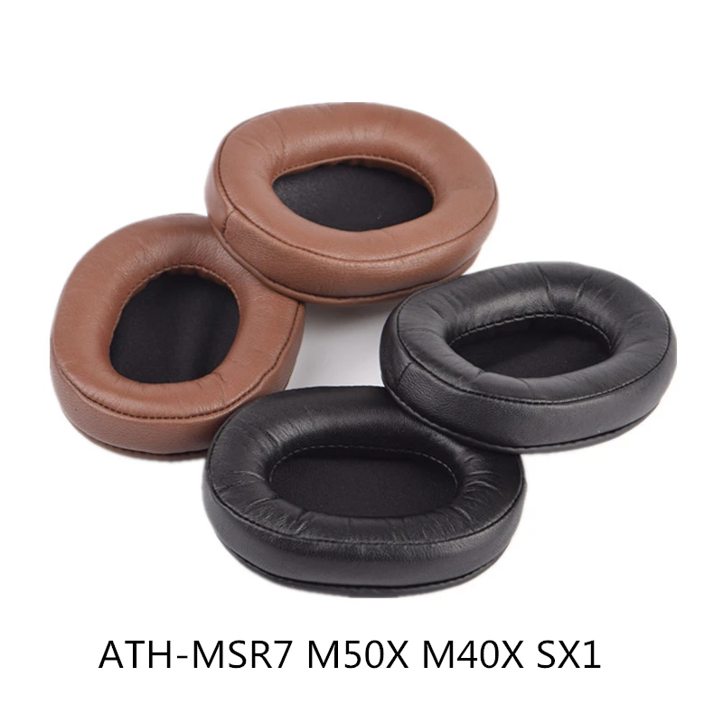 

1Pair Replacement Ear Pads Foam Ear Pads Cushions Lambskin for Audio-Technica ATH-MSR7 M50X M40X SX1 Headphones High Quality
