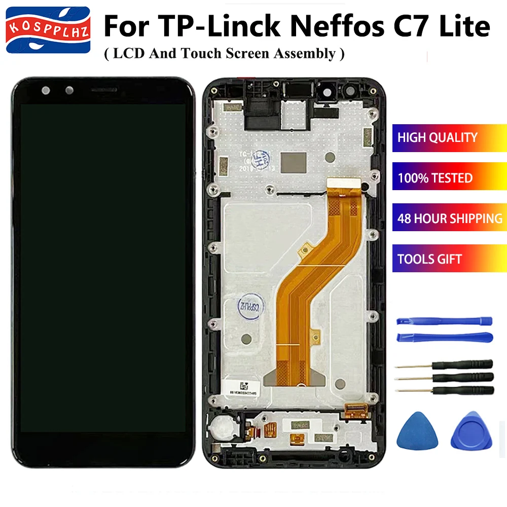 ЖК-дисплей с рамкой для TP-Link Neffos C7 Lite TP7041A TP7041C 5 45 дюйма | Мобильные телефоны и
