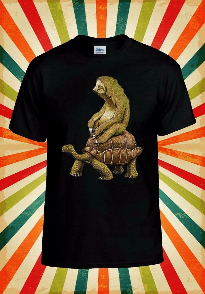 Ленивец езды черепаха взять это медленно для мужчин женщин жилет майка Топ