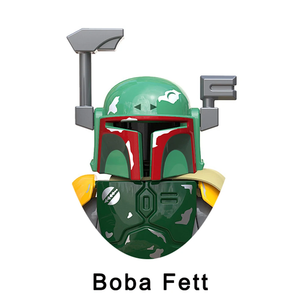 Конструктор мандалорин Джанго Боба Фетт Гро малыш йода пас визла Бо-Катан Сабин